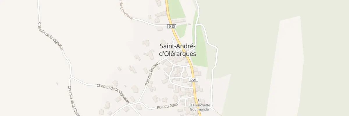 Plan du 5020 Rue de la Lisette à Saint-André-d’Olérargues