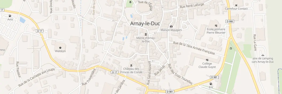 Plan du 8 Rue Saint Honoré à Arnay-le-Duc