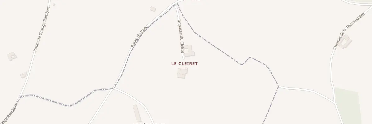 Plan du 5022 Le Cleiret et Le Derompet à Coise