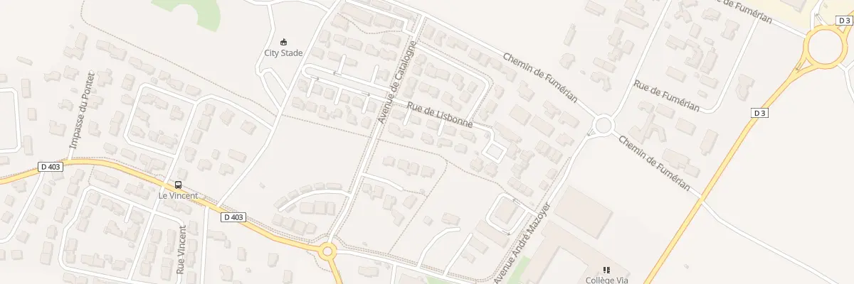 Plan du 12 Rue de Lisbonne à Manduel