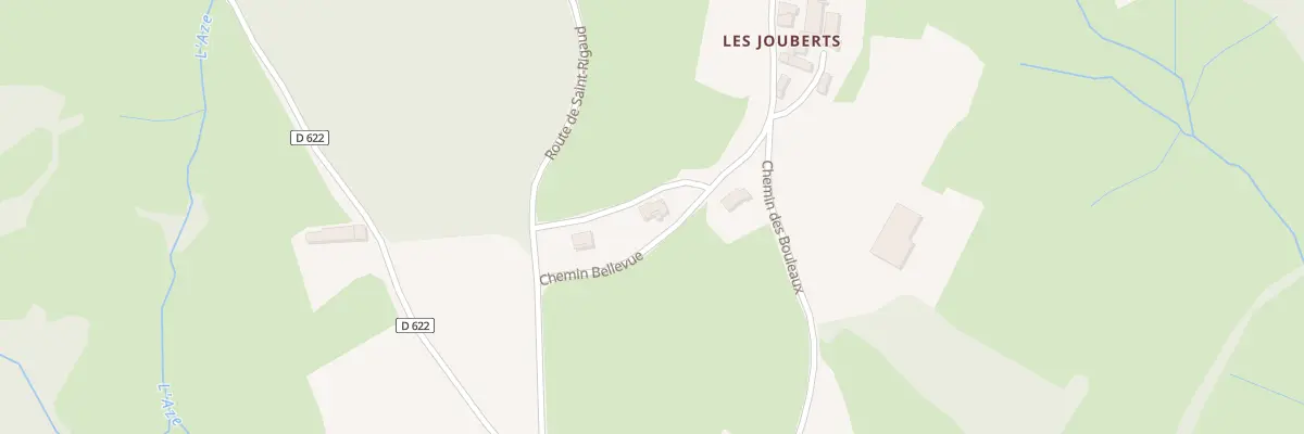 Plan du 105 Che Bellevue à Chénelette