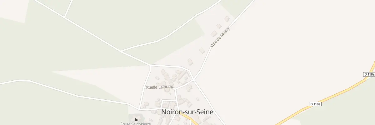Plan du 1 Voie de Mussy à Noiron-sur-Seine