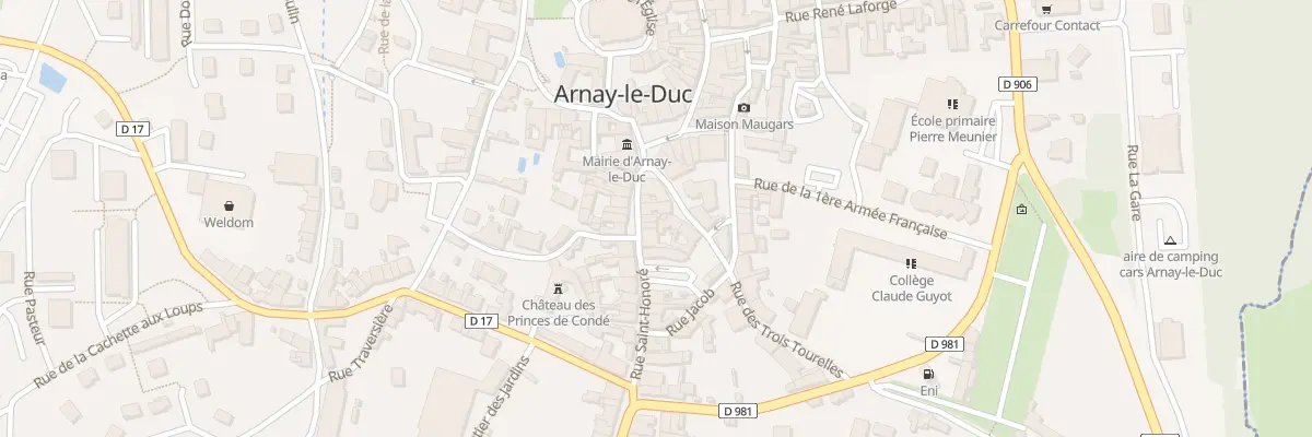 Plan du 5 Rue Saint Honoré à Arnay-le-Duc