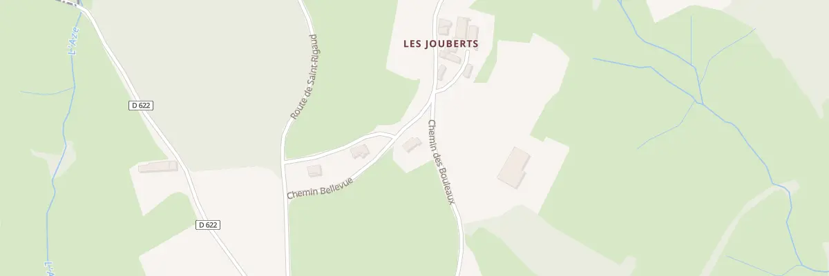 Plan du 190 Che Bellevue à Chénelette