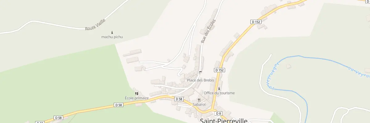 Plan du 5060 Le Bourg à Saint-Pierreville