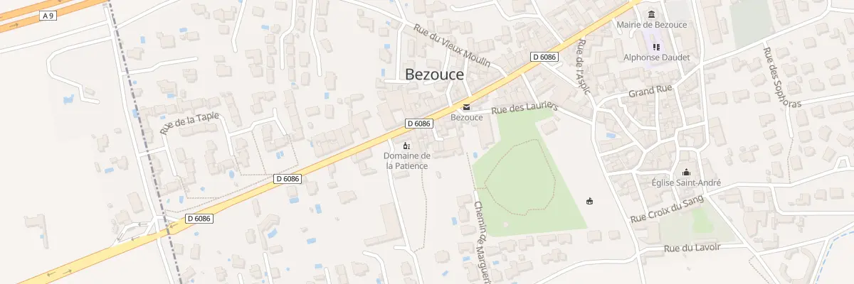 Plan du 57 N Rte Nationale à Bezouce
