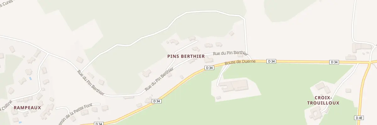 Plan du 808 Rue du Pin Berthier à Aveize