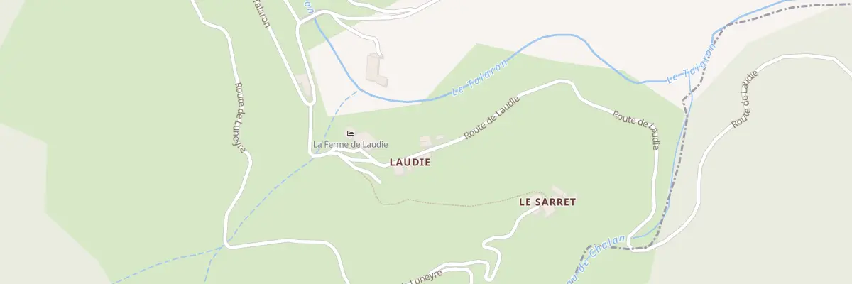 Plan du 5136 Laudie et Le Sarret à Saint-Barthélemy-le-Meil