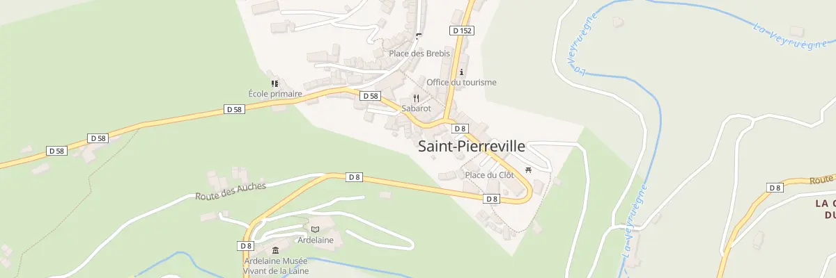 Plan du 5124 Le Bourg à Saint-Pierreville