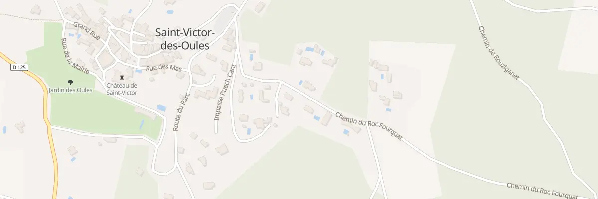 Plan du 190 Che du Roc Fourquat à Saint-Victor-des-Oules