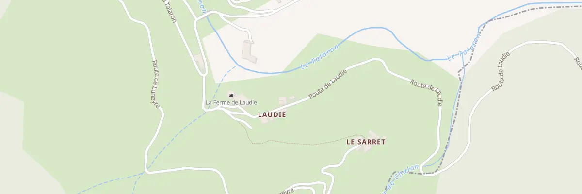Plan du 5227 Laudie et Le Sarret à Saint-Barthélemy-le-Meil
