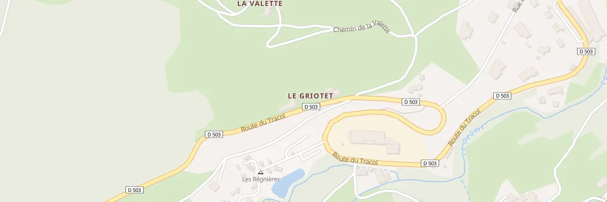 Plan du 1350 Rte du Tracol à Saint-Sauveur-en-Rue
