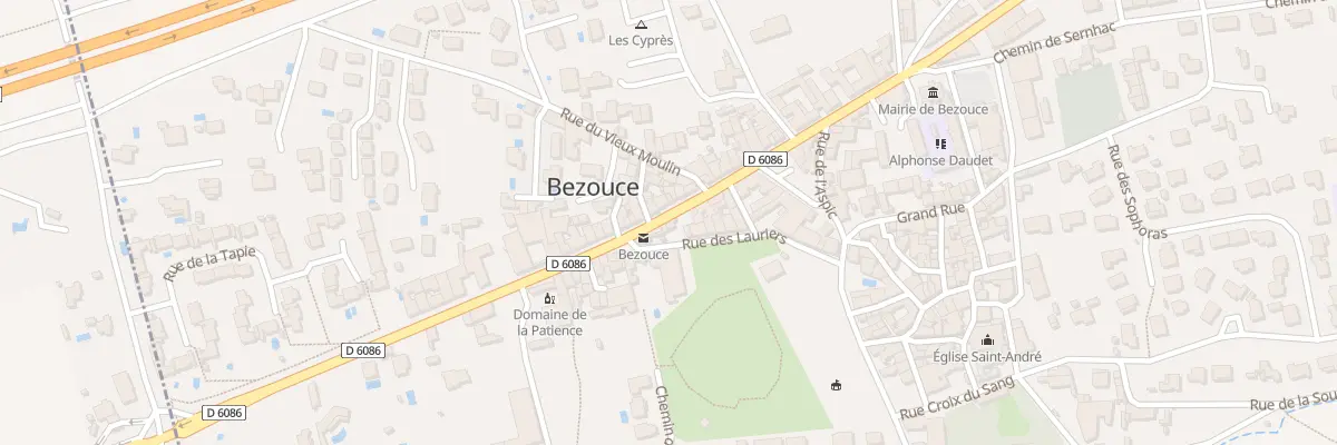 Plan du 41 Route nationale à Bezouce