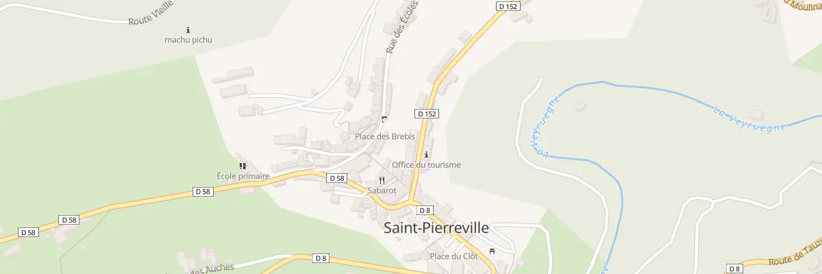 Plan du 5011 Le Bourg à Saint-Pierreville