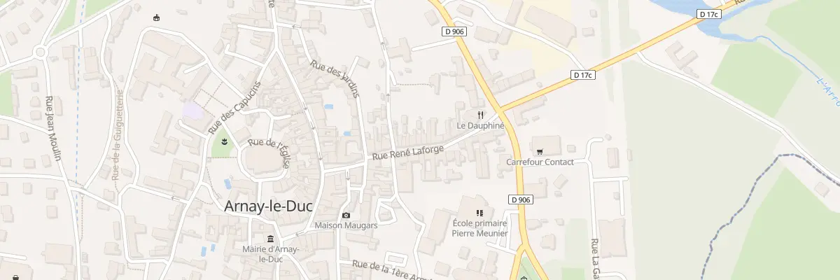 Plan du 17 Rue René Laforge à Arnay-le-Duc