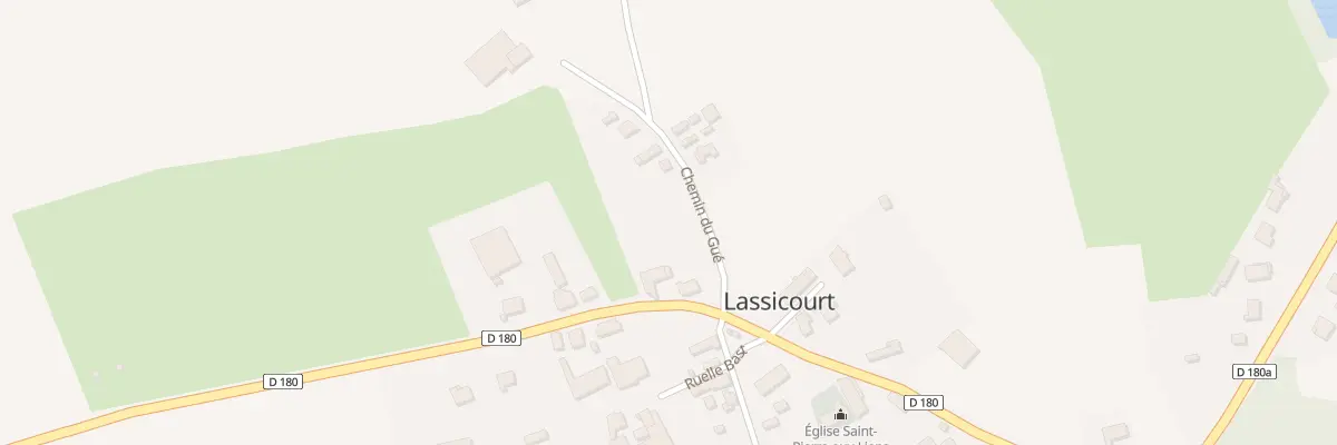 Plan du 3 Che du Gue à Lassicourt