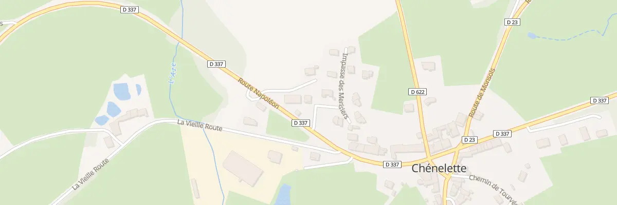 Plan du 1 Imp des Merisiers à Chénelette