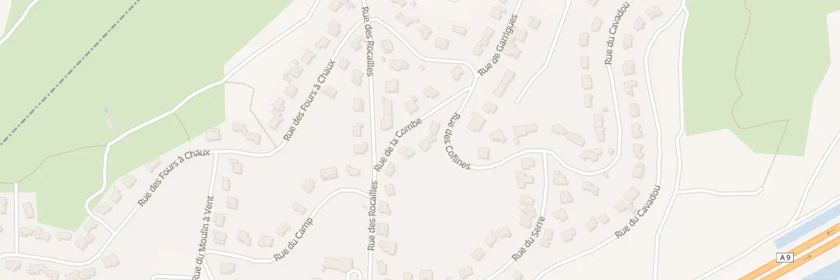 Plan du 4 Rue de la combe à Bezouce