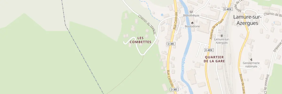 Plan du 210 Mte des Combettes à Lamure-sur-Azergues