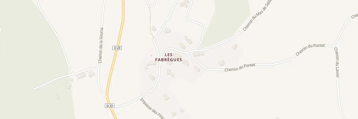 Plan du 5240 Les Fabregues à Saint-André-d’Olérargues