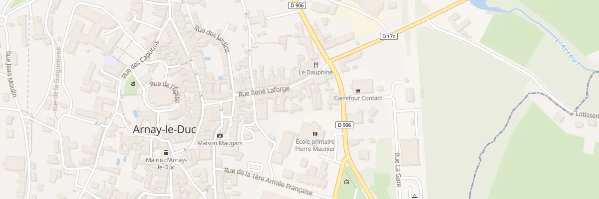 Plan du 22 Rue René Laforge à Arnay-le-Duc