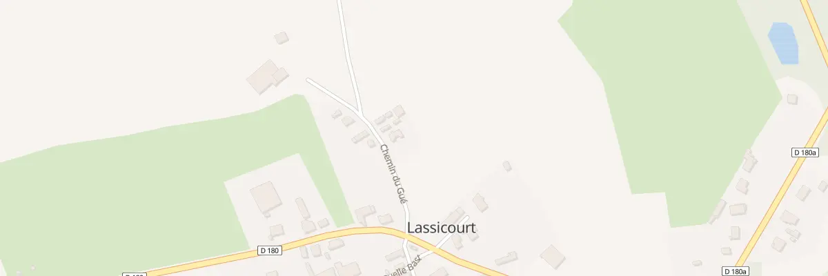 Plan du 4 Che du Gue à Lassicourt