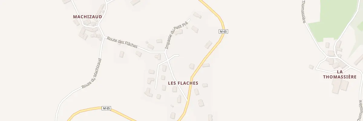 Plan du 9018 Les Flaches à Marcenod