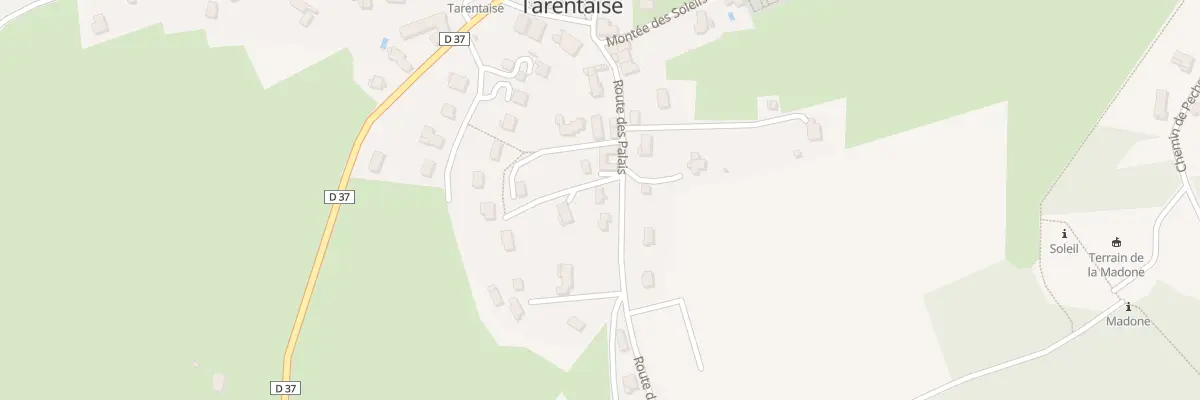Plan du 196 Rte des Palais à Tarentaise