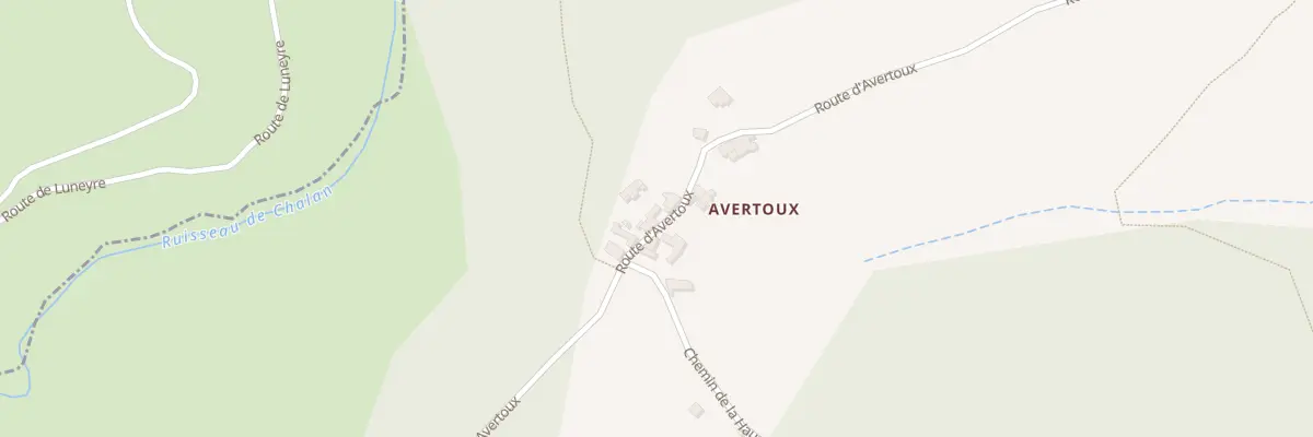 Plan du 5147 Avertoux à Beauvène