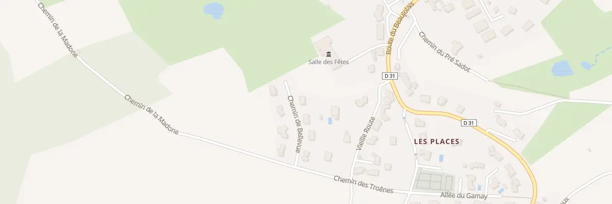 Plan du 92 Che de Bellevue Saint Loup à Vindry-sur-Turdine