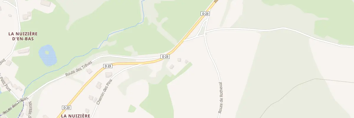 Plan du 1865 Rte de Lamure à Chénelette