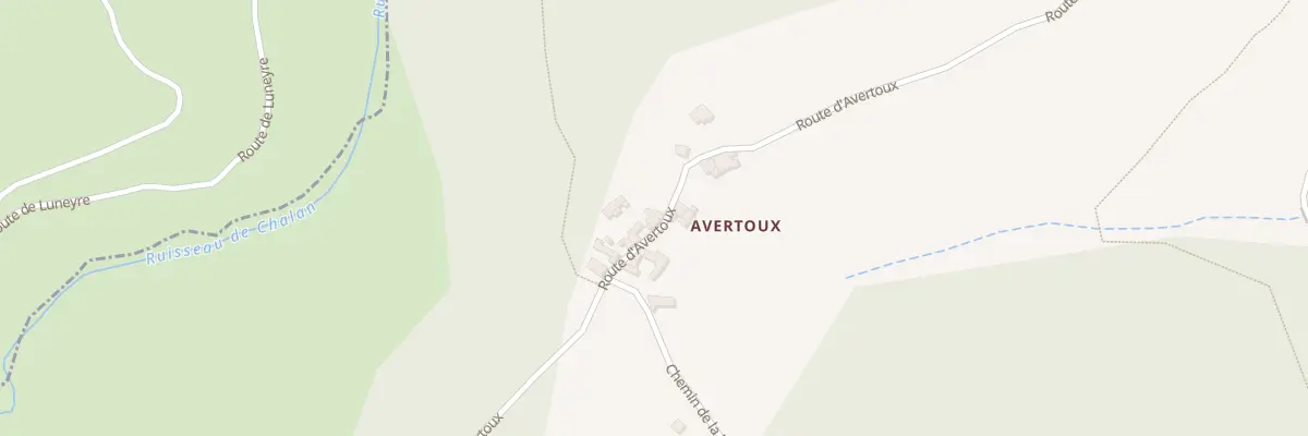 Plan du 5146 Avertoux à Beauvène