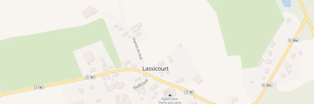 Plan du 2 Che du Gue à Lassicourt