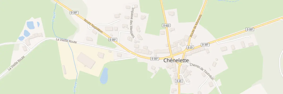 Plan du 110 Rte Napoléon à Chénelette