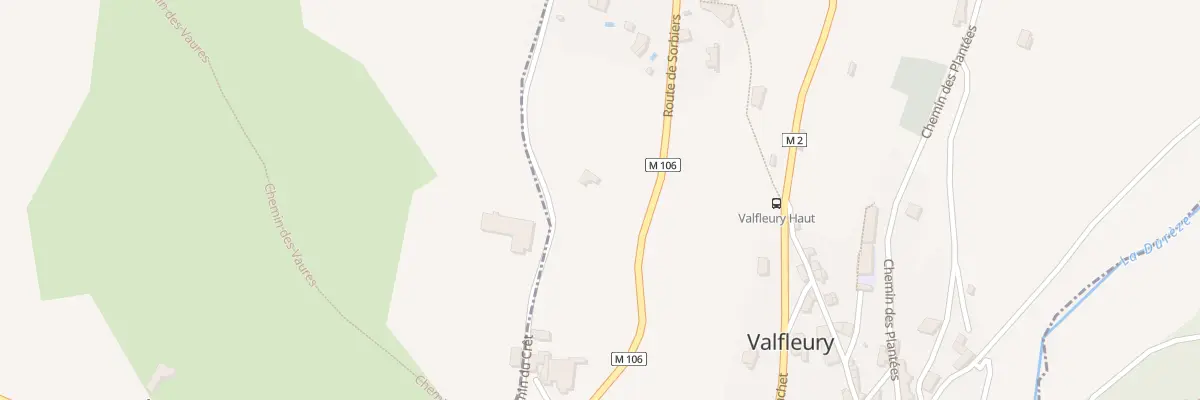 Plan du 294 Che du Cret à Valfleury