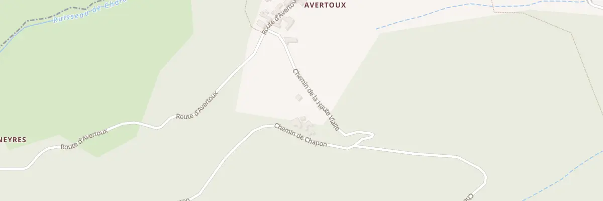 Plan du 5152 Avertoux à Beauvène