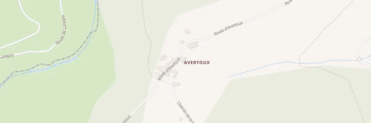 Plan du 5251 Avertoux à Beauvène