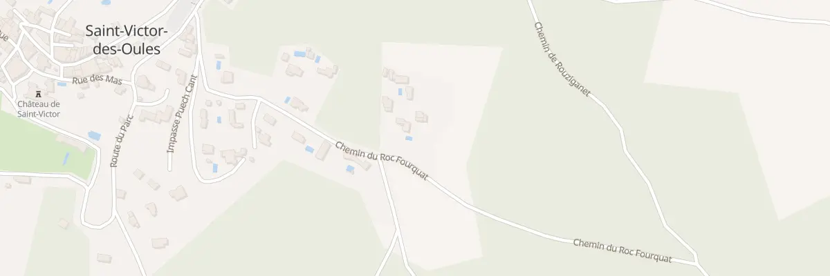 Plan du 353 Che du Roc Fourquat à Saint-Victor-des-Oules