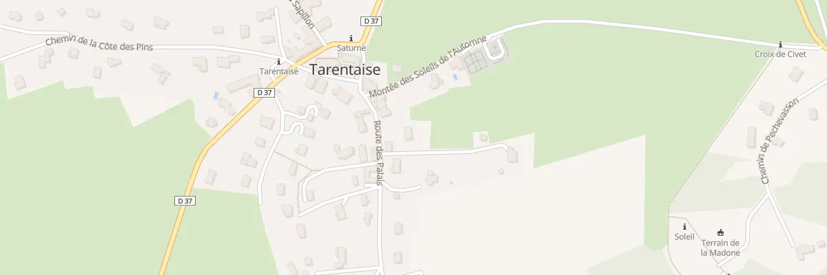 Plan du 105 Rte des Palais à Tarentaise