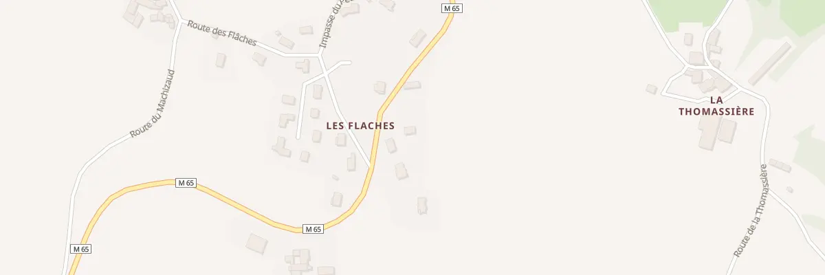 Plan du 9010 Les Flaches à Marcenod