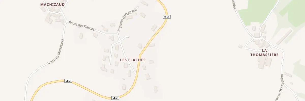 Plan du 5090 Les Flaches à Marcenod