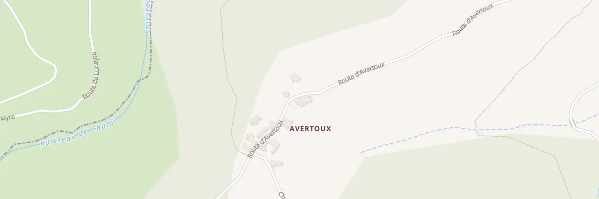 Plan du 5140 Avertoux à Beauvène