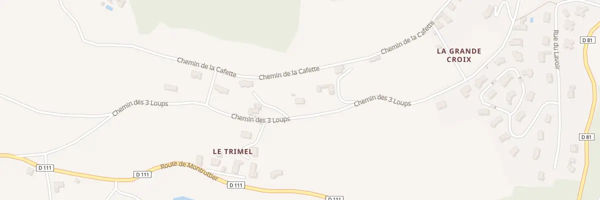 Plan du 5278 La Grande Croix à Brullioles