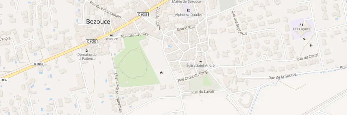 Plan du 3 Rue Alphonse Daudet à Bezouce