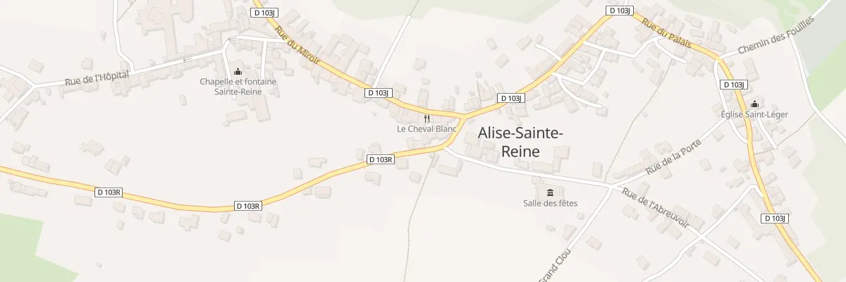 Plan du 2 Rue de la Braux à Alise-Sainte-Reine