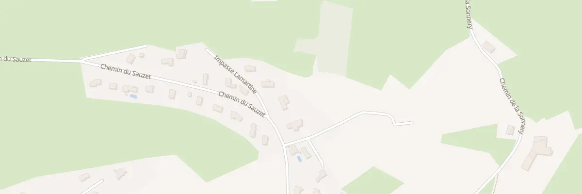 Plan du 390 Che du Sauzet à Vindry-sur-Turdine