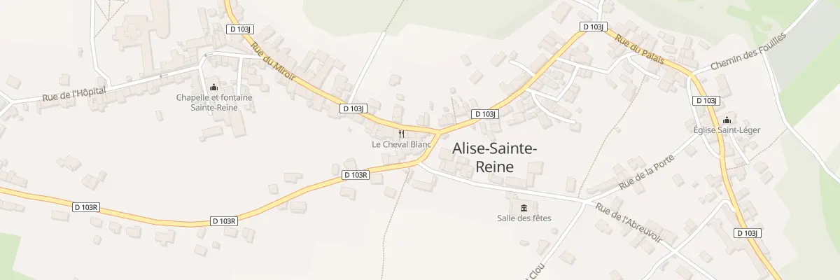 Plan du 1 Rue du Miroir à Alise-Sainte-Reine
