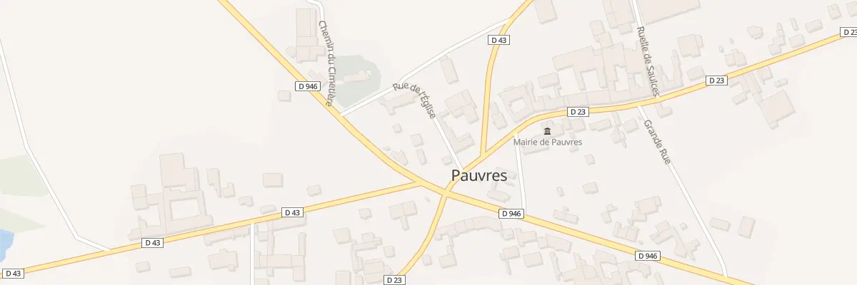 Plan du 1 Rue de l’Eglise à Pauvres
