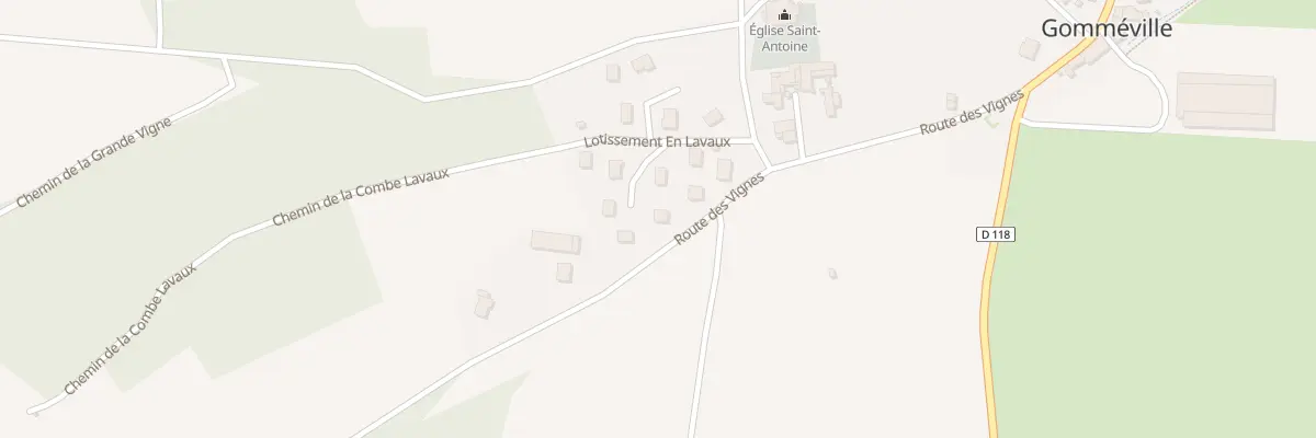 Plan du 14 Rte des Vignes à Gomméville