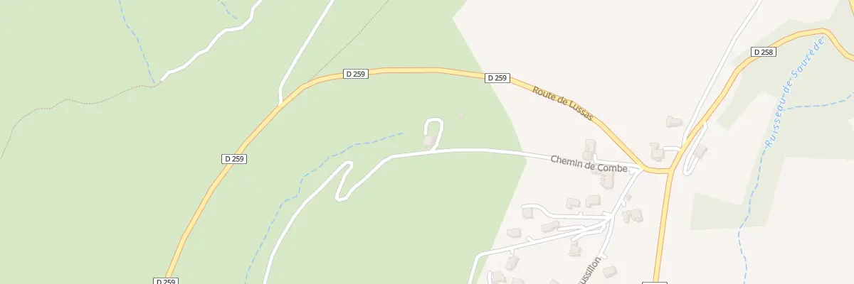 Plan du 250 Che de Combe à Mirabel